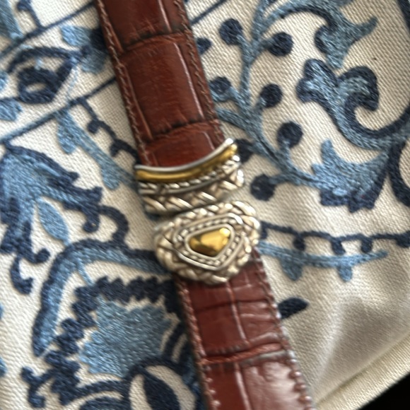 Reversible leather belt small size 29 brown and black Brighton - Picture 7 of 14